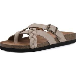 White Mountain Women's Hazy Shoes Sandals, Sandal Wood Size 7M